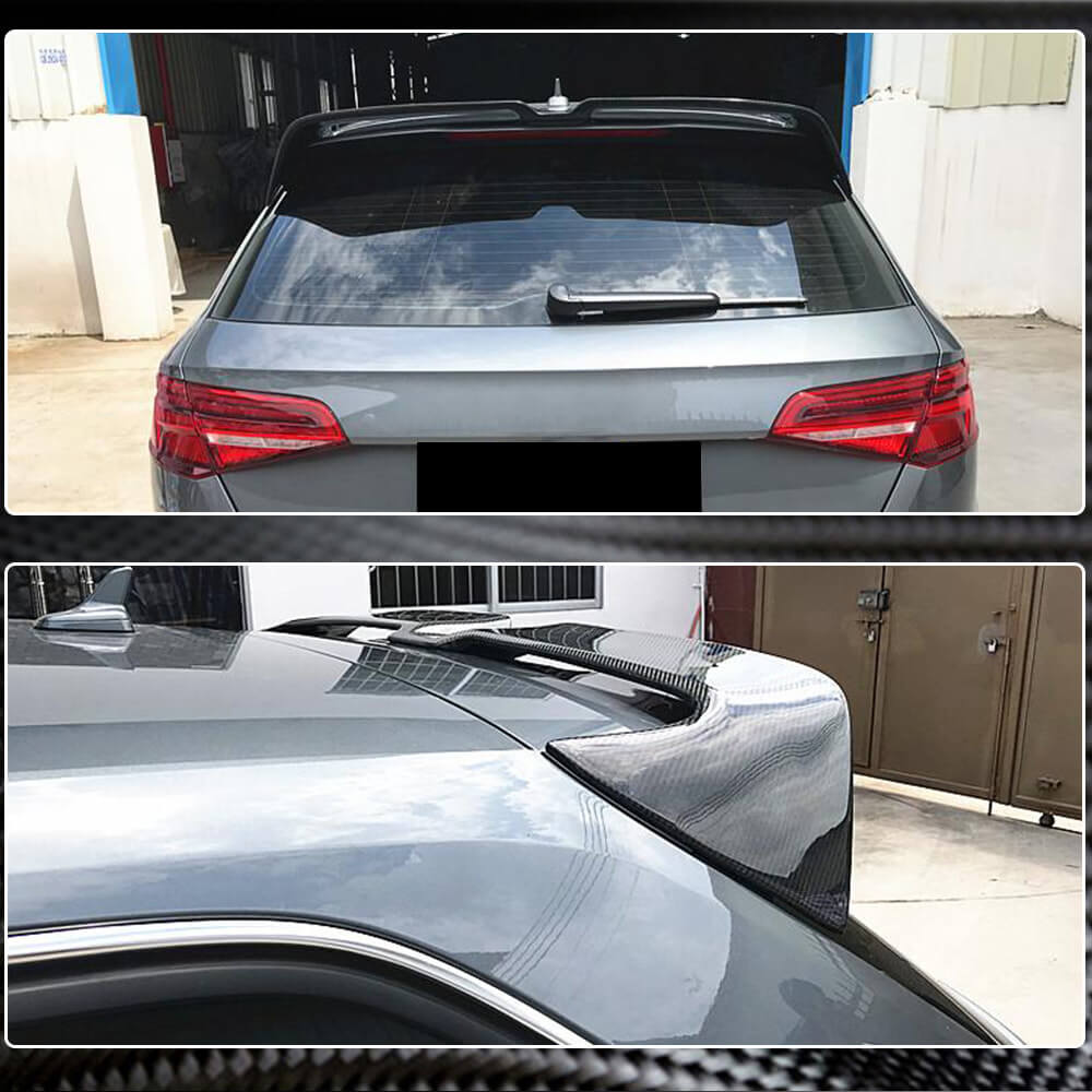 Audi S3 A3 Sline 8V 8V.5 Hatchback 2014-2020 Rear Trunk Spoiler Carbon Fiber-Ahacarbon