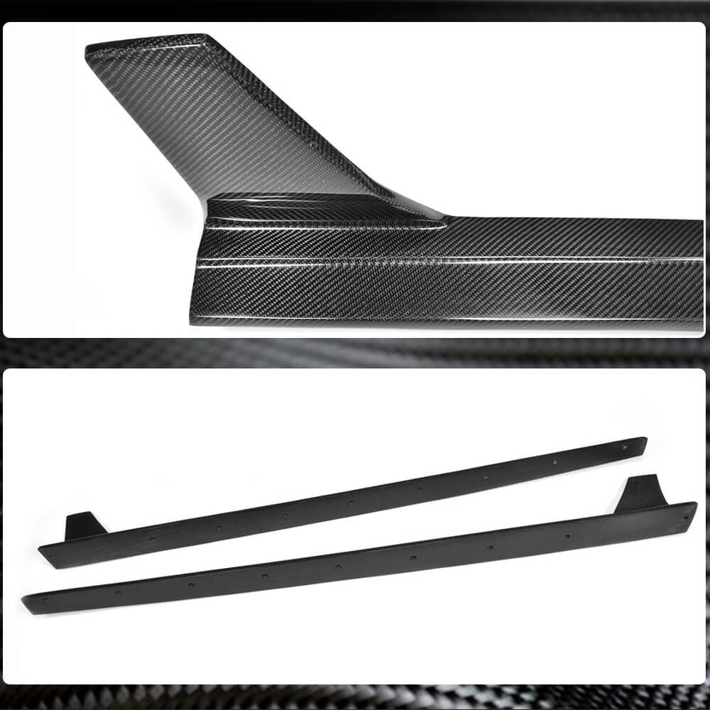 Audi S3 A3 8V Sline Sedan 2014-2019 Side Skirts Carbon Fiber-Ahacarbon