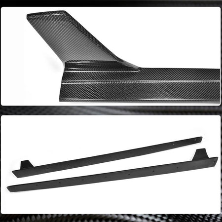 Audi S3 A3 8V Sline Sedan 2014-2019 Side Skirts Carbon Fiber-Ahacarbon