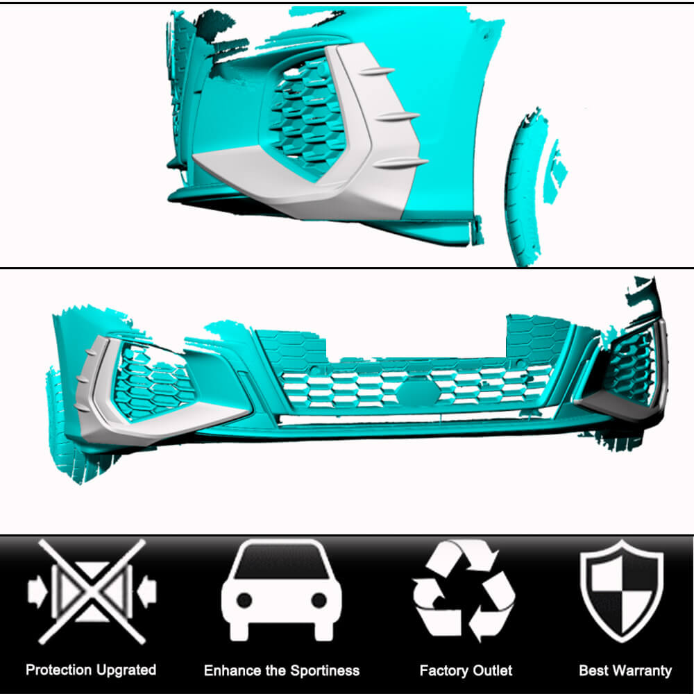 Audi S3 RS3 8Y A3 Sline 2021-2023 Front Bumper Vents Carbon Fiber-Ahacarbon