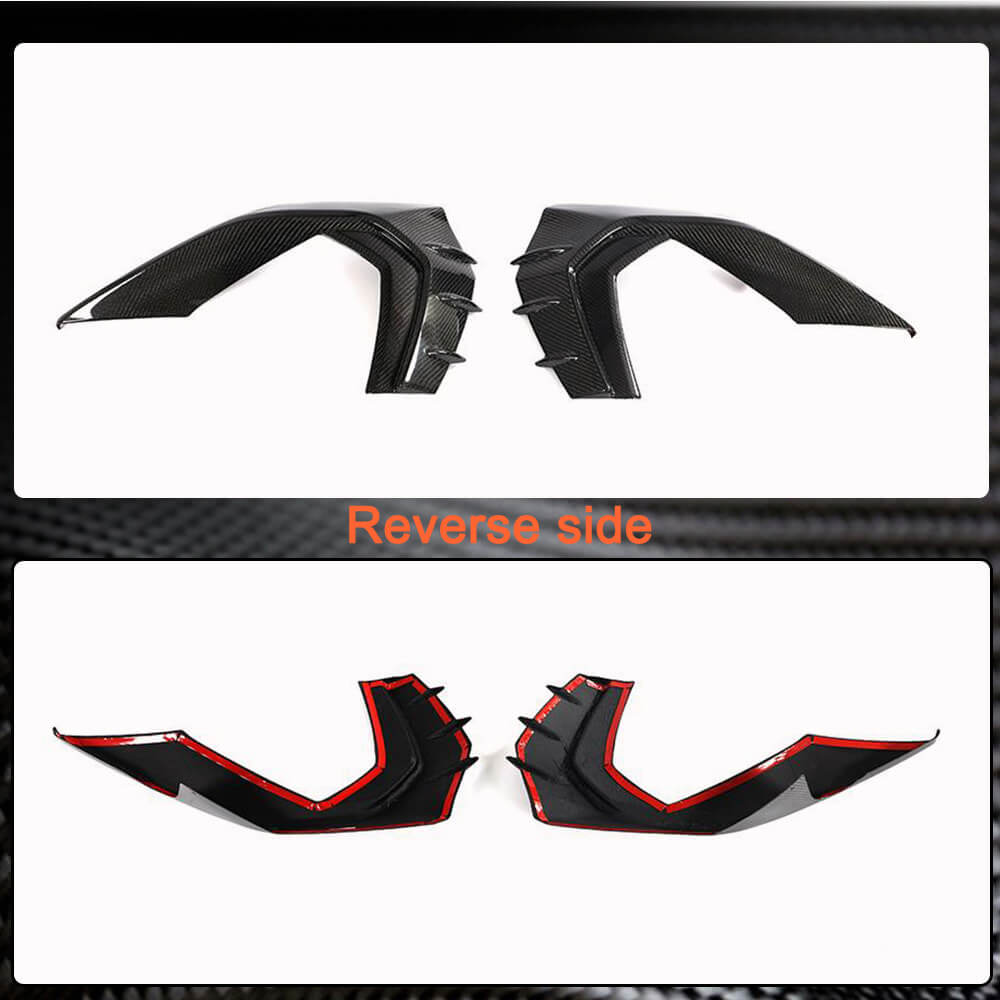 Audi S3 RS3 8Y A3 Sline 2021-2023 Front Bumper Vents Carbon Fiber-Ahacarbon