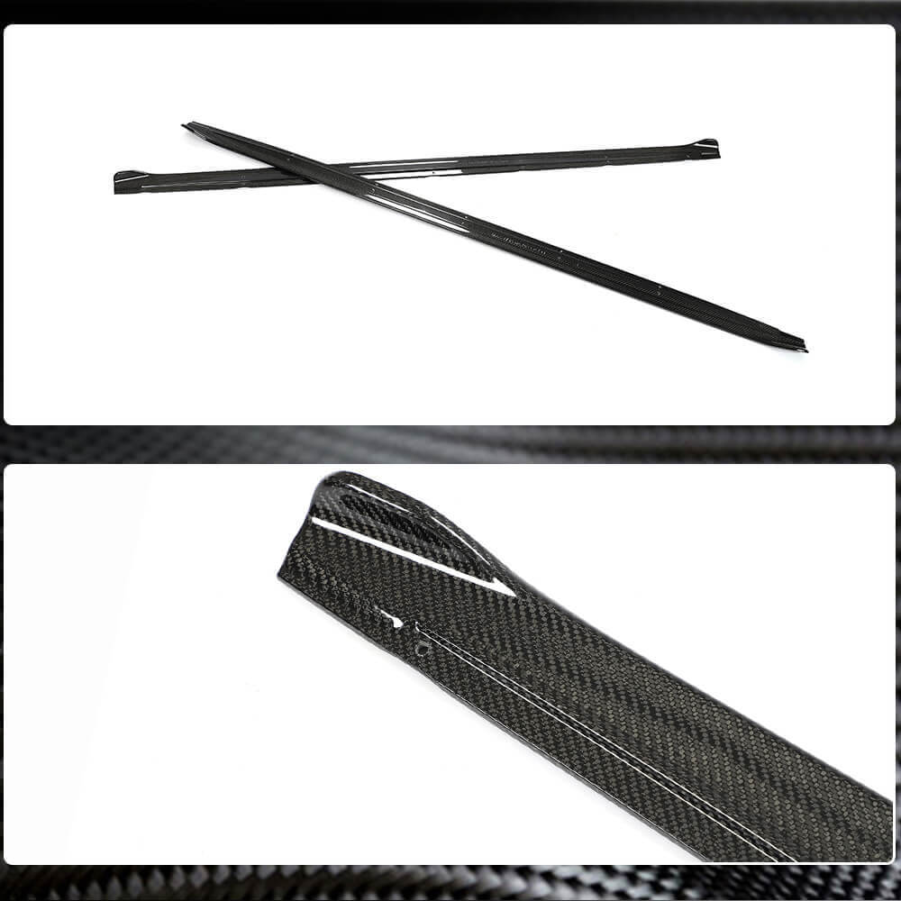 Audi S3 8Y Sedan 2021+ Side Skirts Carbon Fiber-Ahacarbon