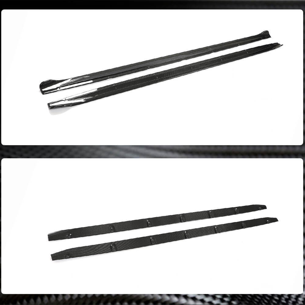 Audi S3 8Y Sedan 2021+ Side Skirts Carbon Fiber-Ahacarbon