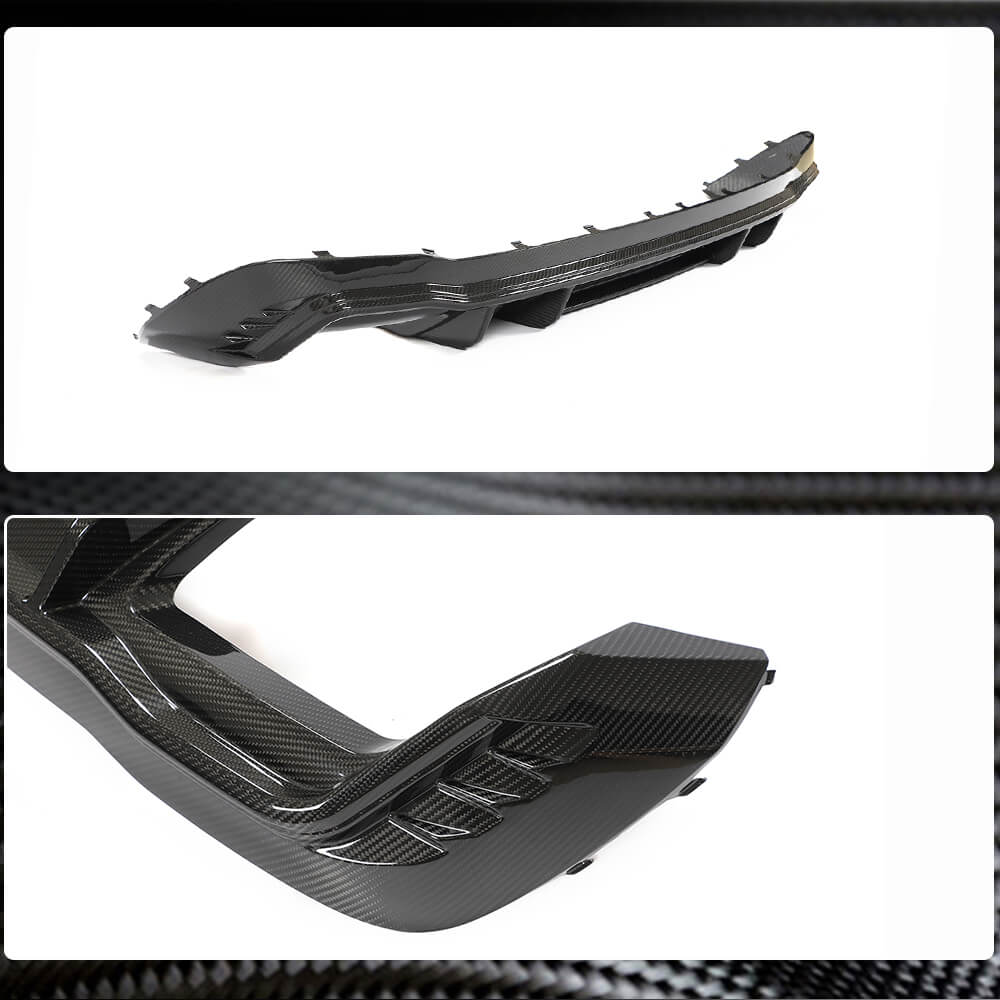 Audi S4 A4 B10 Sline Sedan 2021UP Rear Bumper Diffuser Dry Carbon Fiber-Ahacarbon