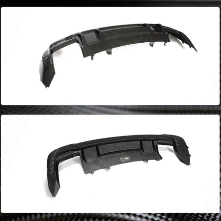 Audi S4 A4 B10 Sline Sedan 2021UP Rear Bumper Diffuser Dry Carbon Fiber-Ahacarbon