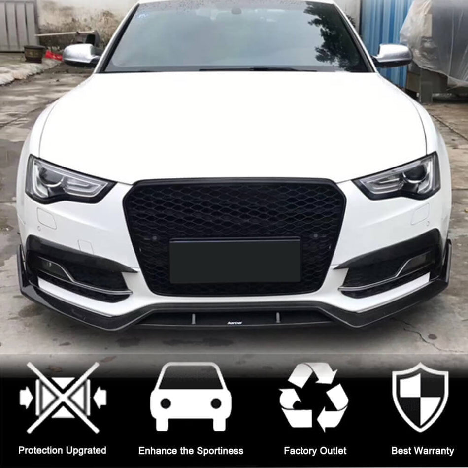Audi S5 A5 Sline B8.5 Facelift 2012-2016 Front Bumper Vents Carbon Fiber/FRP-Ahacarbon