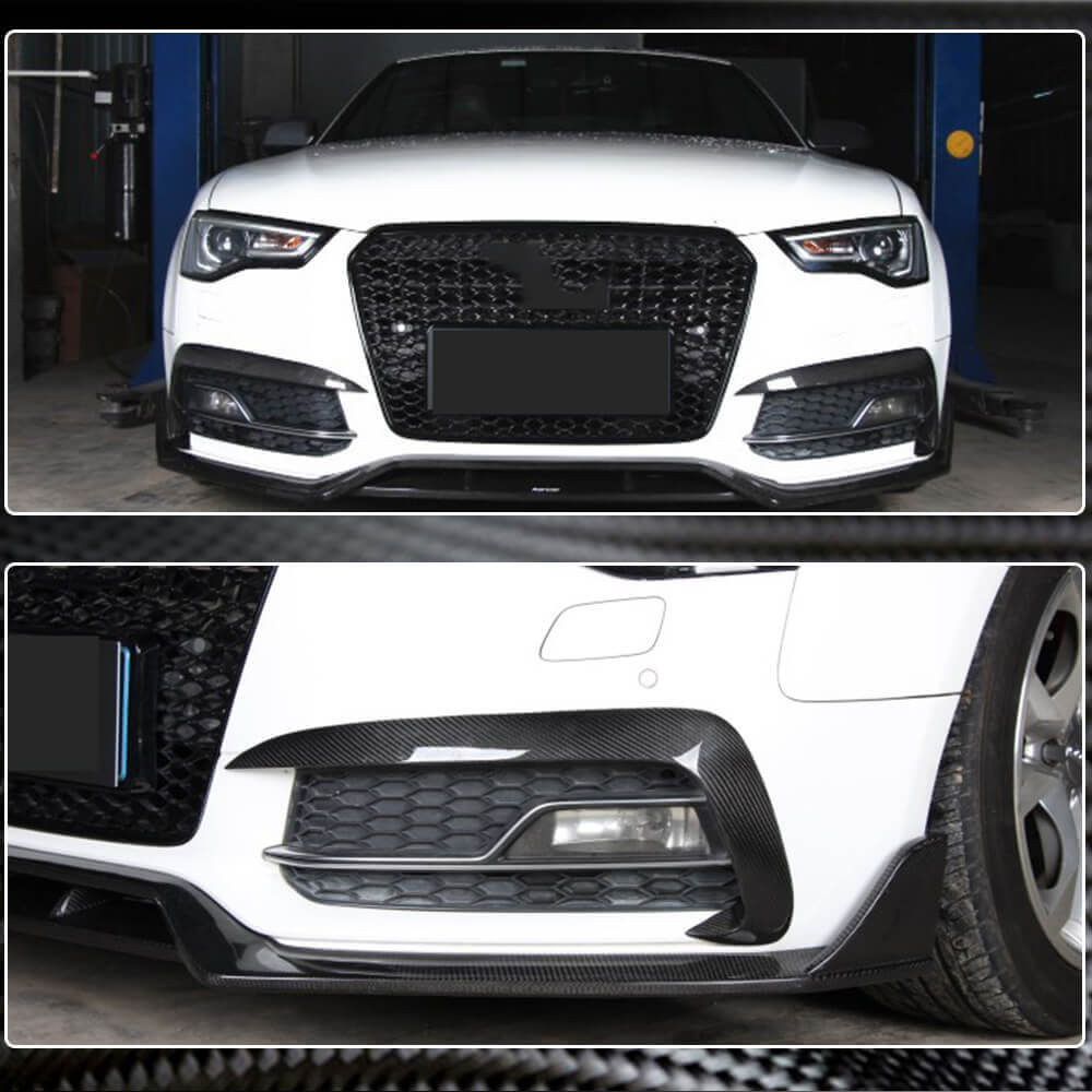 Audi S5 A5 Sline B8.5 Facelift 2012-2016 Front Bumper Vents Carbon Fiber/FRP-Ahacarbon