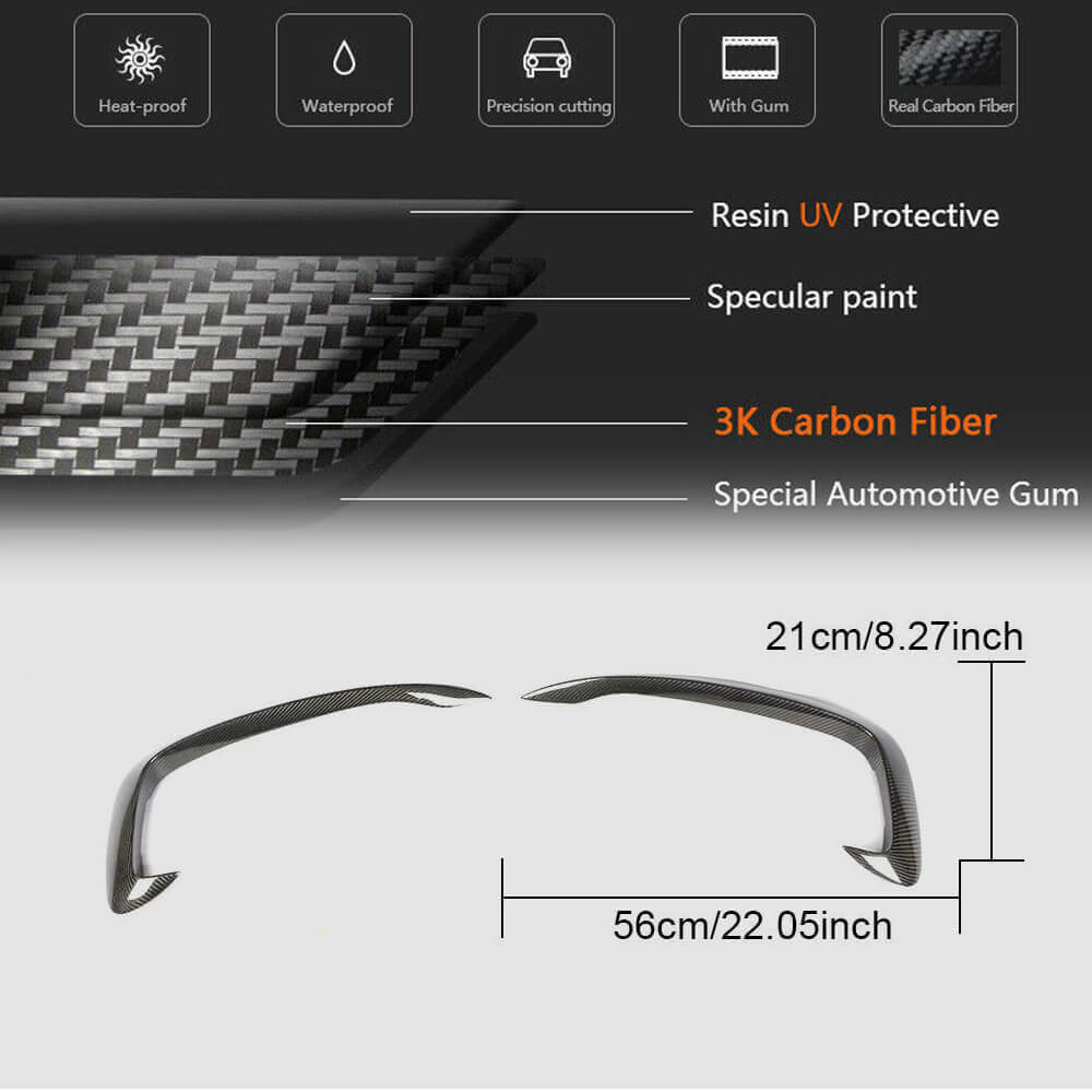 Audi S5 A5 Sline B8.5 Facelift 2012-2016 Front Bumper Vents Carbon Fiber/FRP-Ahacarbon