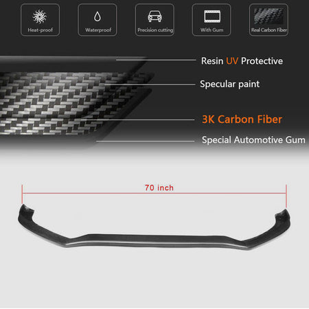 Audi S5 A5 Sline B8.5 Facelift 2012-2016 Front Bumper Lip Carbon Fiber-Ahacarbon