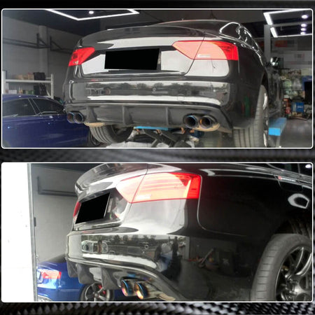 Audi S5 A5 Sline B8.5 Facelift 2012-2016 Rear Bumper Diffuser Carbon Fiber-Ahacarbon