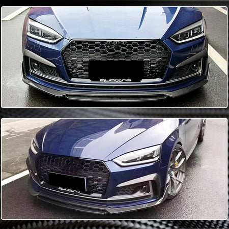 Audi S5 A5 Sline B9 2017-2020 Front Bumper Splitters Carbon Fiber/FRP-Ahacarbon