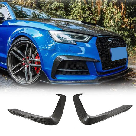 Audi S5 A5 Sline B9 2017-2020 Front Bumper Splitters Carbon Fiber/FRP-Ahacarbon
