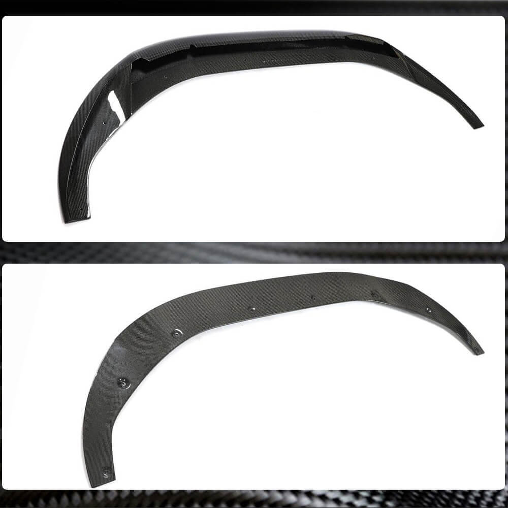 Audi S5 A5 Sline B9.5 2020UP Front Bumper Lip Carbon Fiber-Ahacarbon
