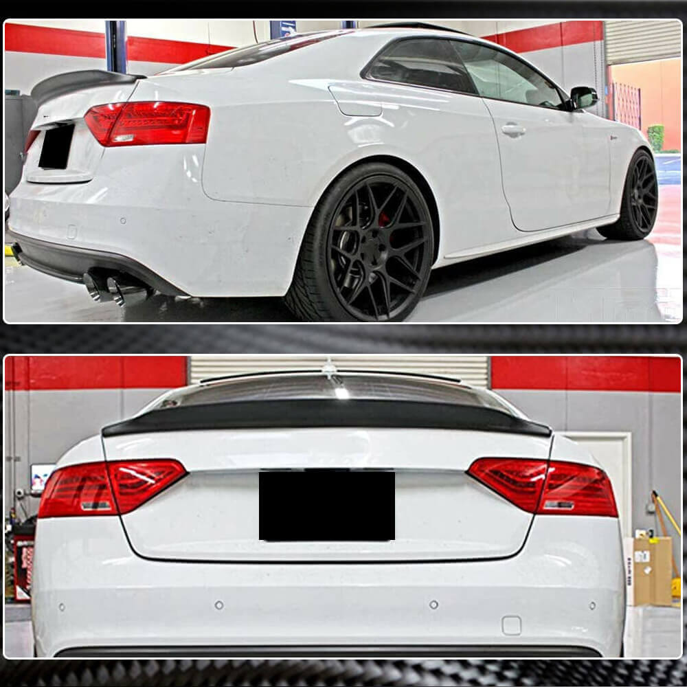 Audi S5 2-Door Coupe 2008-2016 Rear Trunk Spoiler Carbon Fiber-Ahacarbon