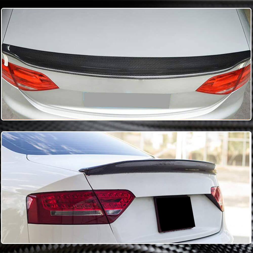 Audi S5 2-Door Coupe 2008-2016 Rear Trunk Spoiler Carbon Fiber-Ahacarbon