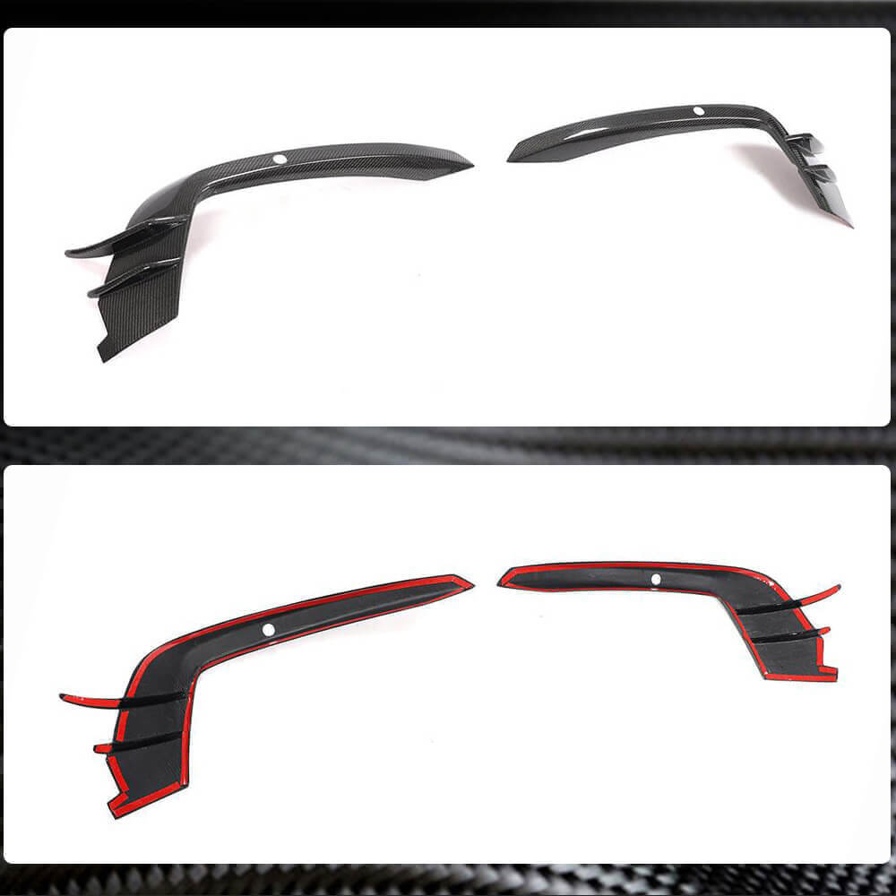 Audi S6 A6 Sline C7.5 Facelift 2016-2019 Fog Light Covers Carbon Fiber-Ahacarbon