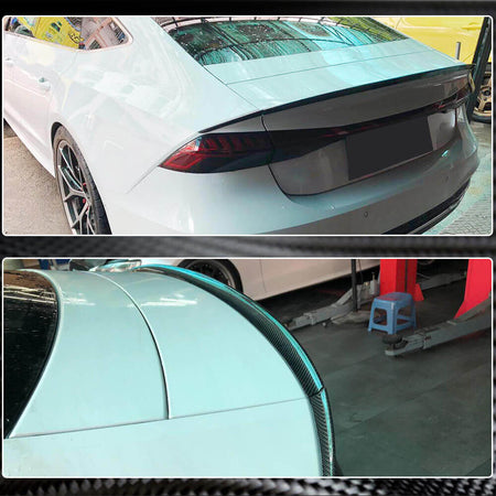 Audi S7 A7 Quattro C8 RS7 2019UP Rear Trunk Spoiler Carbon Fiber-Ahacarbon