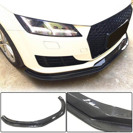 Audi TT MK3 8S Base 2015-2019 Front Bumper Lip Carbon Fiber-Ahacarbon
