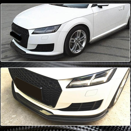 Audi TT MK3 8S Base 2015-2019 Front Bumper Lip Carbon Fiber-Ahacarbon
