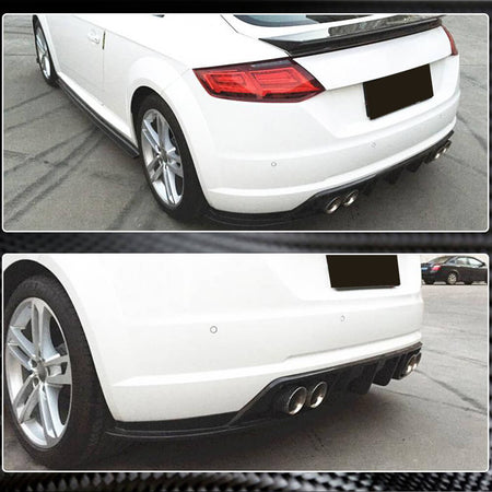 Audi TT MK3 8S Base 2015-2019 Rear Bumper Diffuser Carbon Fiber-Ahacarbon