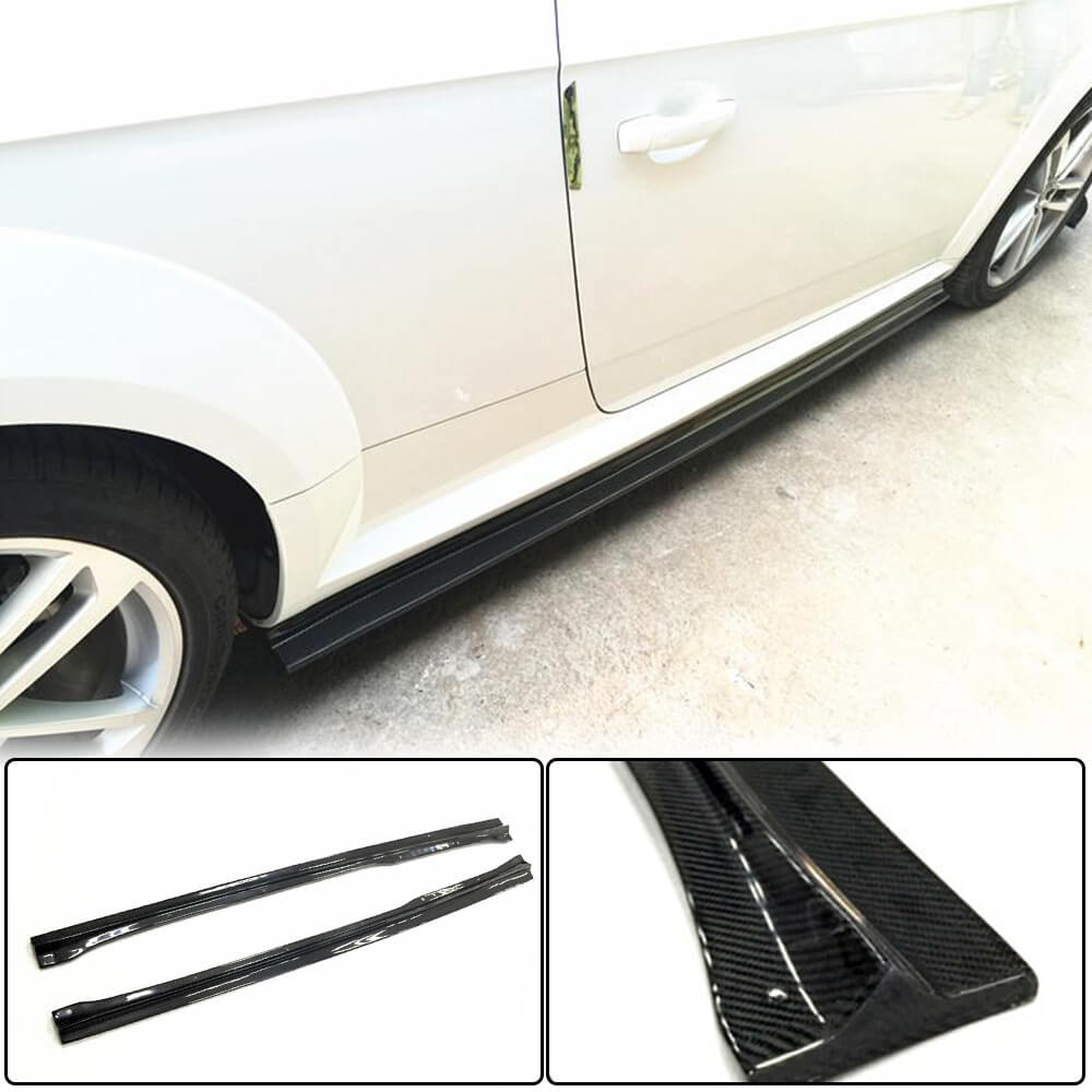 Audi TT MK3 8S Base 2015-2019 Side Skirts Carbon Fiber-Ahacarbon