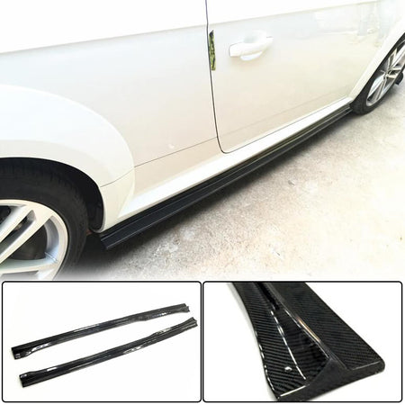 Audi TT MK3 8S Base 2015-2019 Side Skirts Carbon Fiber-Ahacarbon