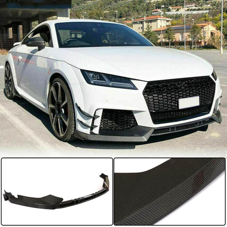 Audi TT RS 8S MK3 2016-2019 Front Bumper Lip Carbon Fiber-Ahacarbon