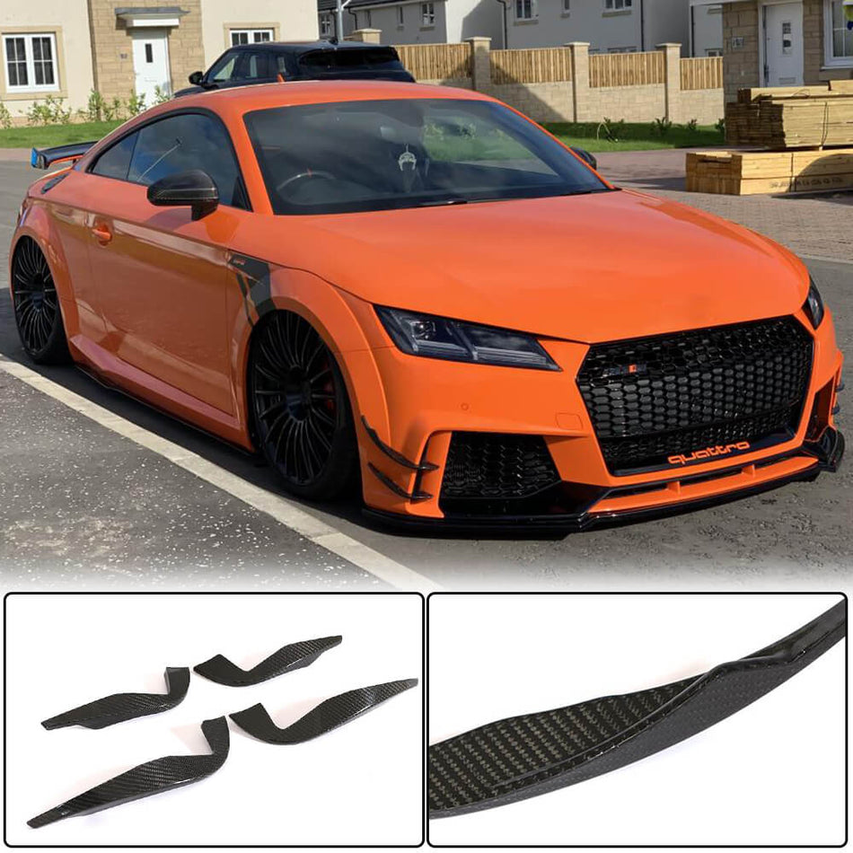Audi TT RS MK3 2016-2019 Front Bumper Vents Carbon Fiber-Ahacarbon