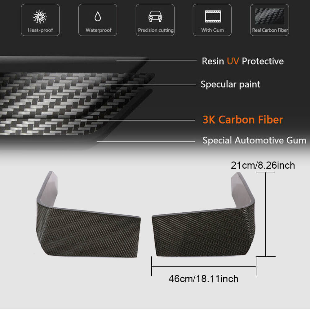 Audi TT RS MK3 8S 2016-2019 Fog Light Cover Carbon Fiber/FRP-Ahacarbon