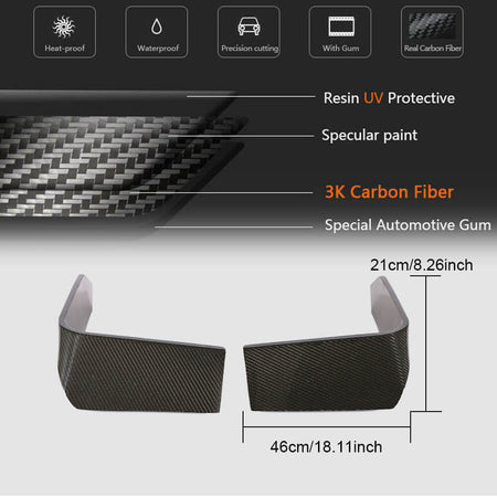 Audi TT RS MK3 8S 2016-2019 Fog Light Cover Carbon Fiber/FRP-Ahacarbon