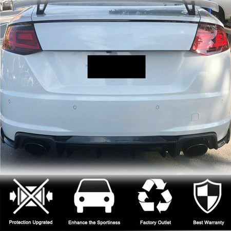 Audi TT RS MK3 8S 2016-2019 Rear Bumper Diffuser Dry Carbon Fiber-Ahacarbon