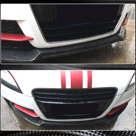 Audi TTS 08-14 TT 13-14 MK2 8J Pre-facelift Front Bumper Lip Carbon Fiber-Ahacarbon