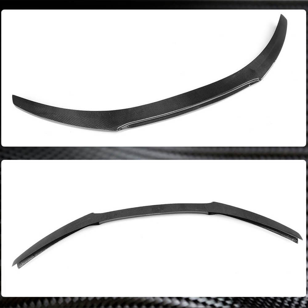 Audi TTS 08-14 TT 13-14 MK2 8J Pre-facelift Front Bumper Lip Carbon Fiber-Ahacarbon
