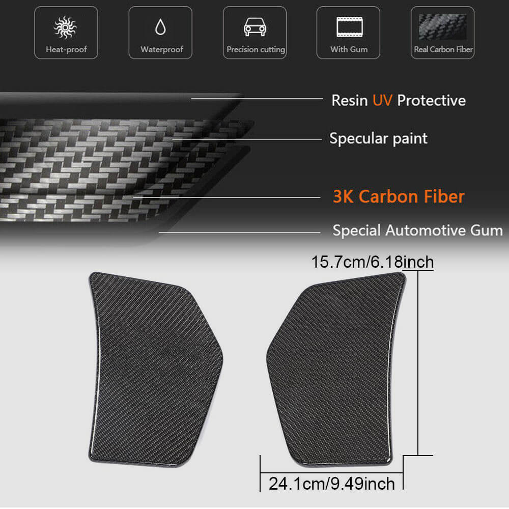 Audi TT Sline TTS TTRS MK3 8S 2015-2018 Rear Bumper Splitters Carbon Fiber-Ahacarbon