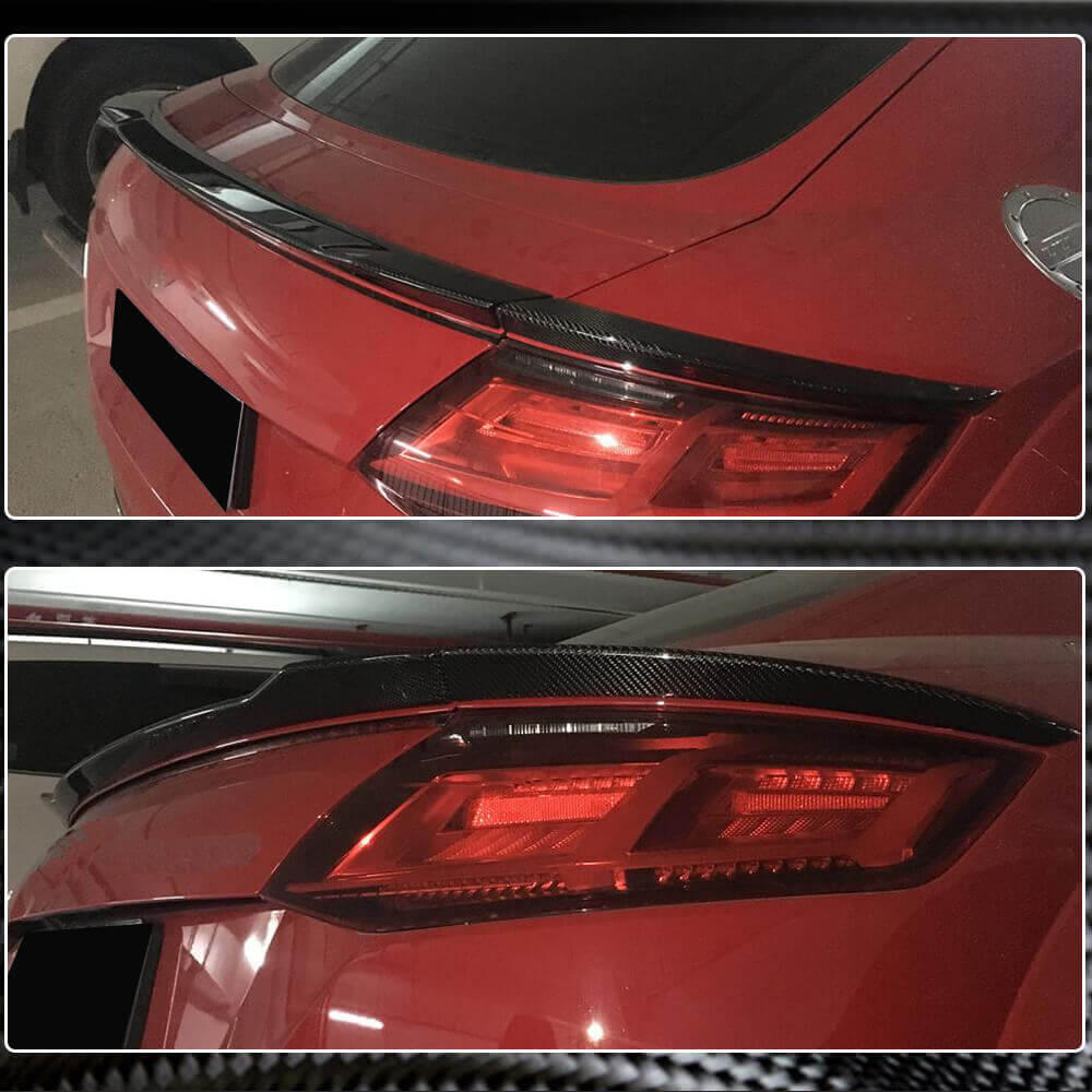 Audi TT TTS MK3 8S 2015-2019 Rear Trunk Spoiler Carbon Fiber-Ahacarbon