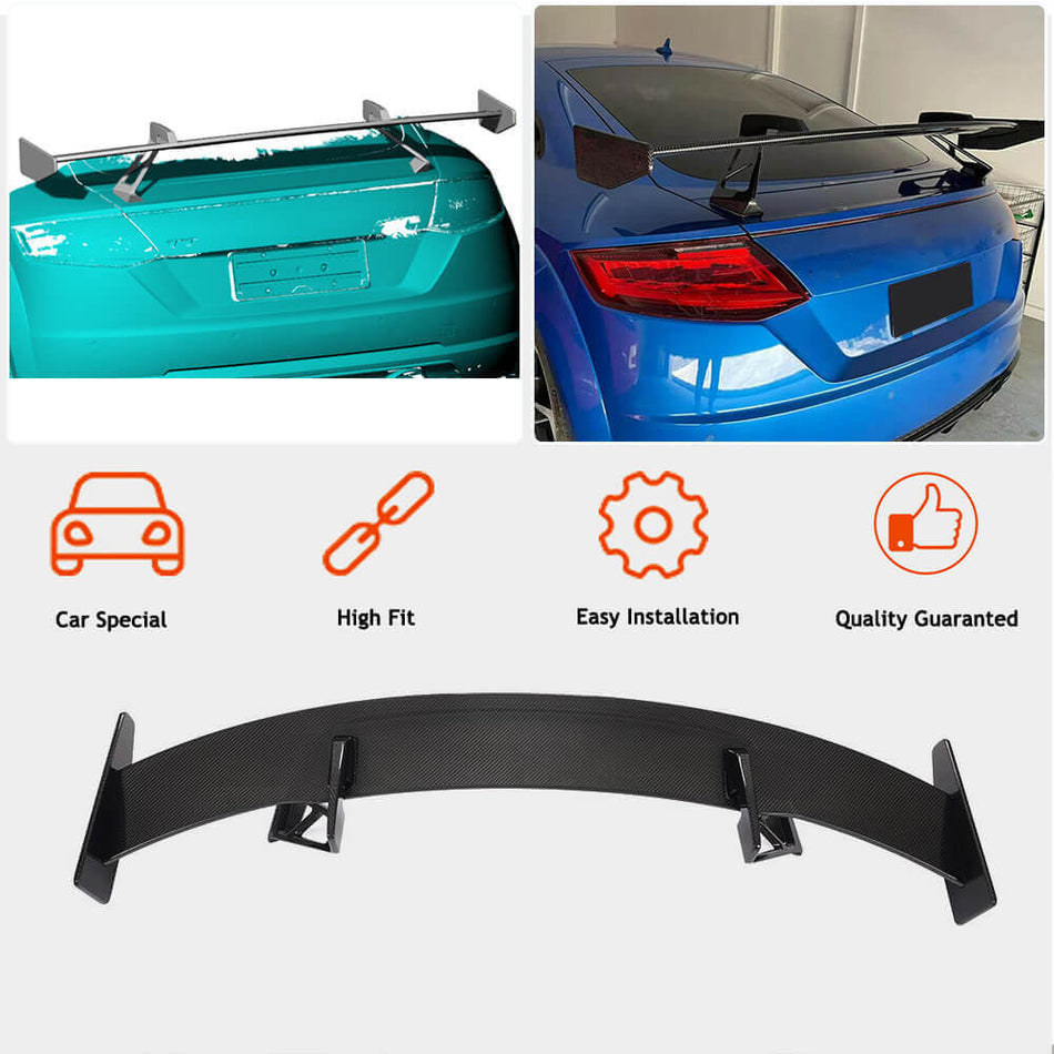 Audi TT TTS TTRS MK3 8S 2015-2019 Rear Trunk Spoiler Dry Carbon Fiber-Ahacarbon
