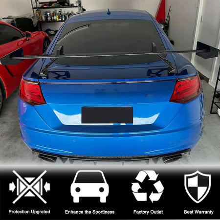 Audi TT TTS TTRS MK3 8S 2015-2019 Rear Trunk Spoiler Dry Carbon Fiber-Ahacarbon