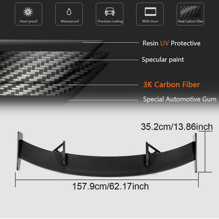 Audi TT TTS TTRS MK3 8S 2015-2019 Rear Trunk Spoiler Dry Carbon Fiber-Ahacarbon