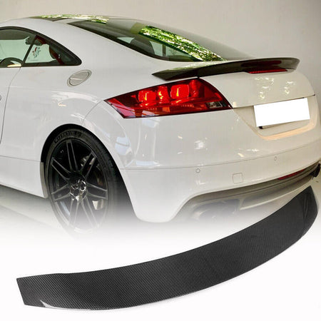 Audi TT TTS Sline MK2 8J Pre-facelift 2008-2014 Rear Trunk Spoiler Carbon Fiber/FRP-Ahacarbon