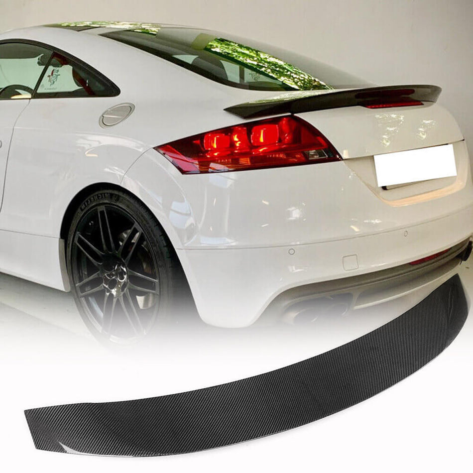 Audi TT TTS Sline MK2 8J Pre-facelift 2008-2014 Rear Trunk Spoiler Carbon Fiber/FRP-Ahacarbon