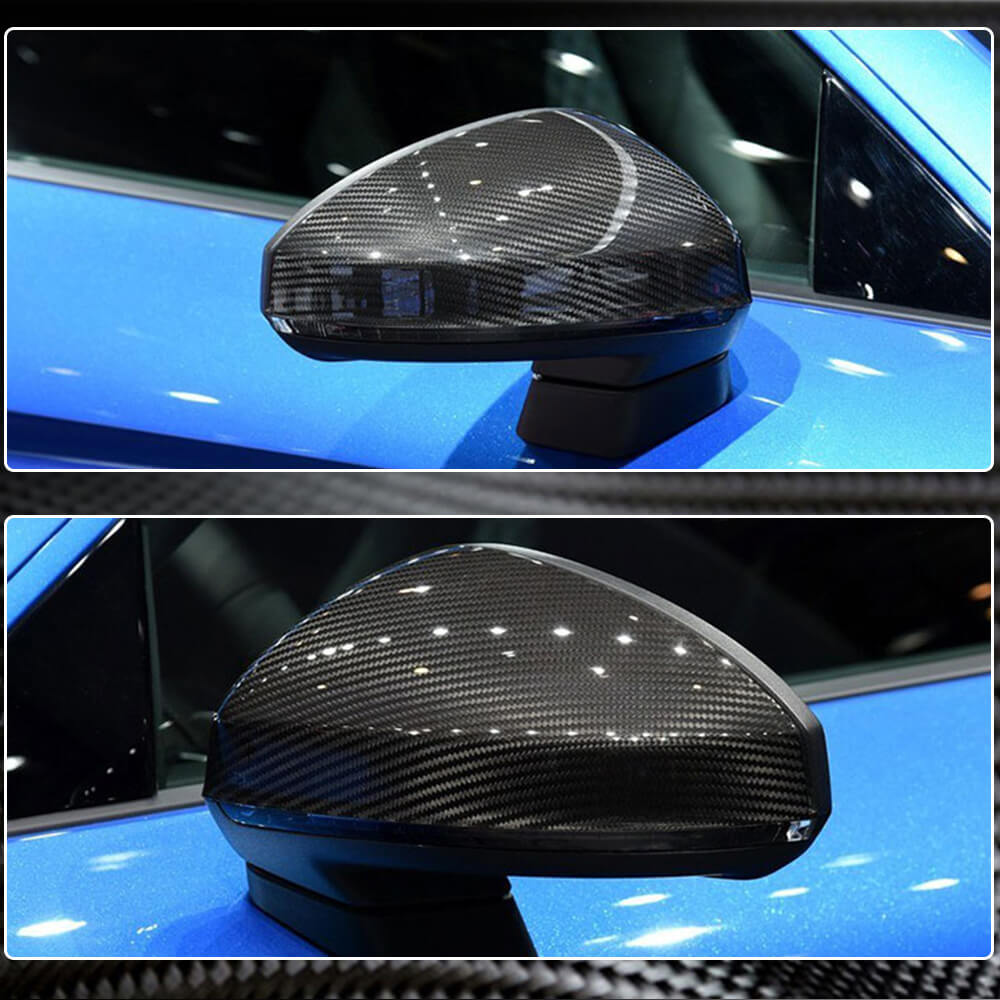Audi TT TTS Sline TTRS MK3 8S R8 V10 Mirror Covers Replacement Carbon Fiber-Ahacarbon