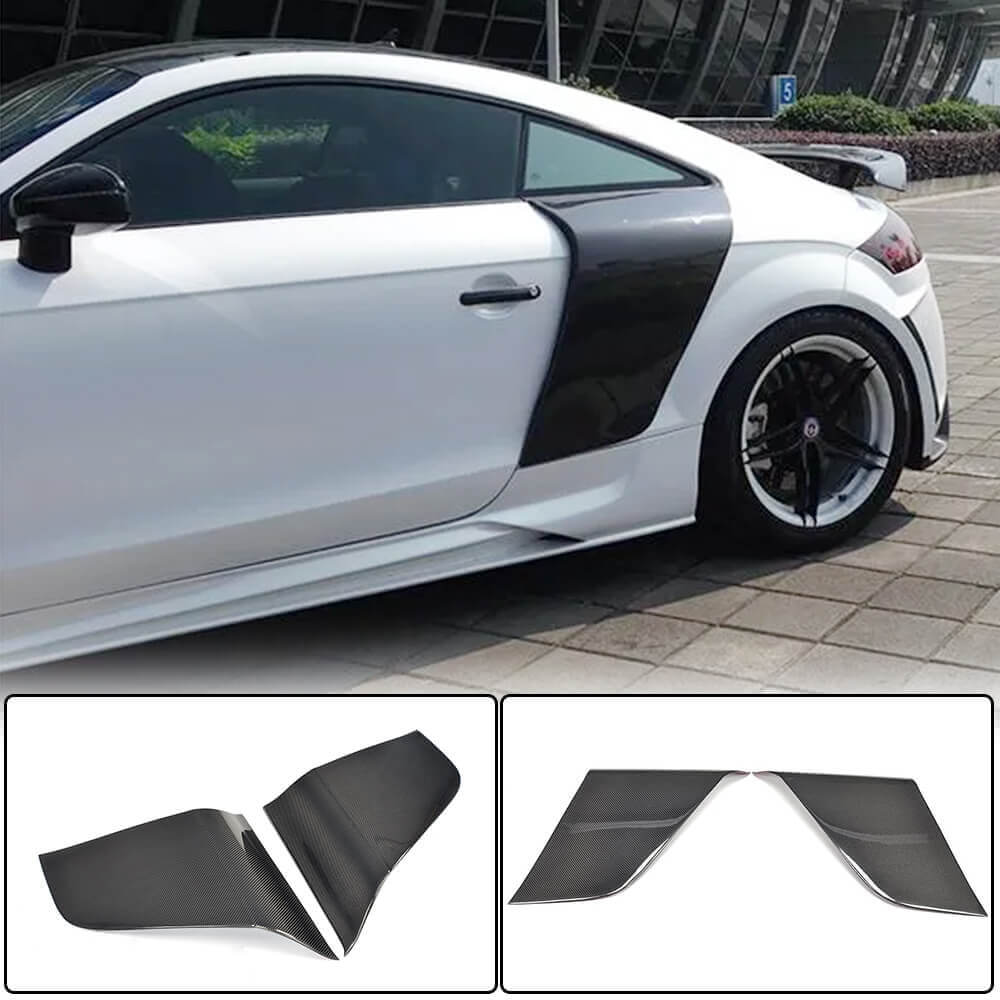 Audi TT TTS TTRS MK2 8J Pre-facelift 2008-2014 Door Quarter Panel Covers Carbon Fiber-Ahacarbon