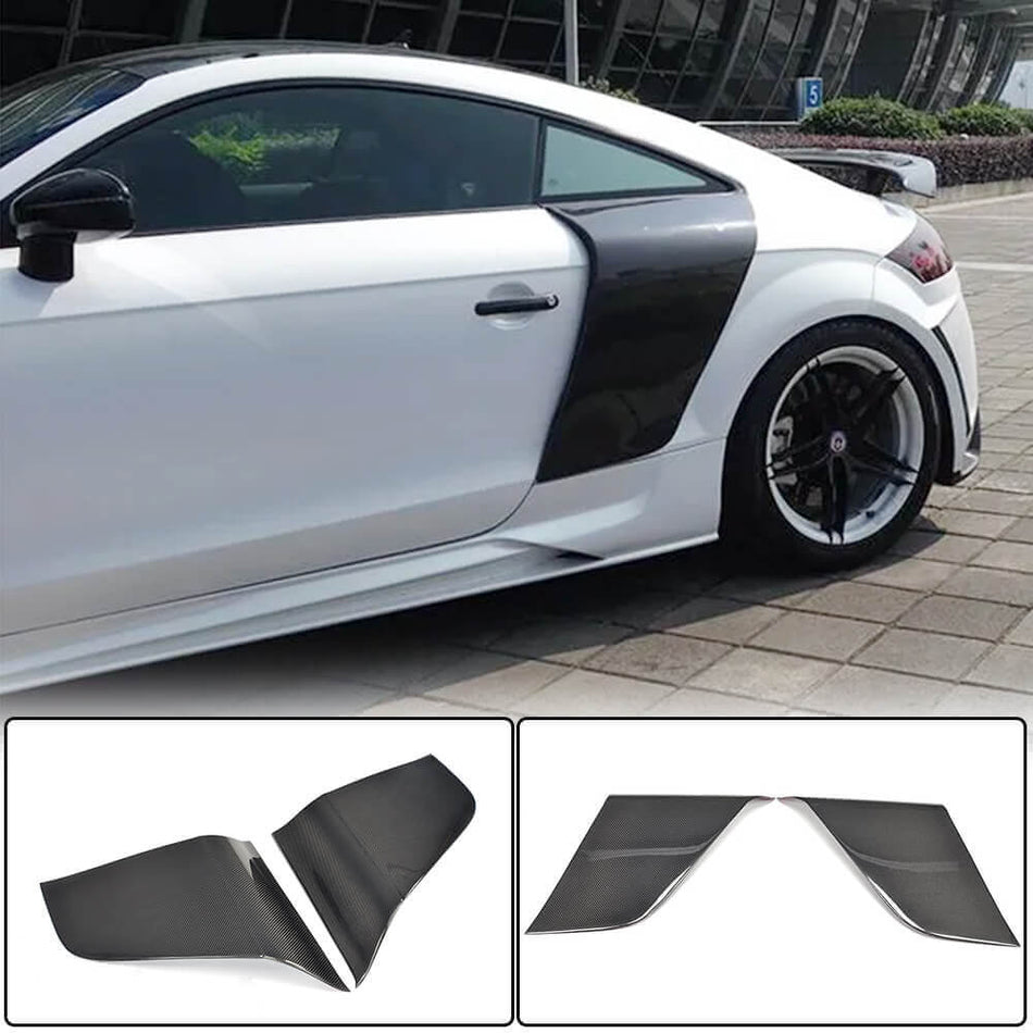 Audi TT TTS TTRS MK2 8J Pre-facelift 2008-2014 Door Quarter Panel Covers Carbon Fiber-Ahacarbon