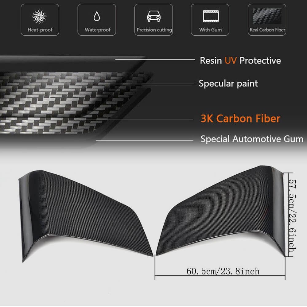 Audi TT TTS TTRS MK2 8J Pre-facelift 2008-2014 Door Quarter Panel Covers Carbon Fiber-Ahacarbon