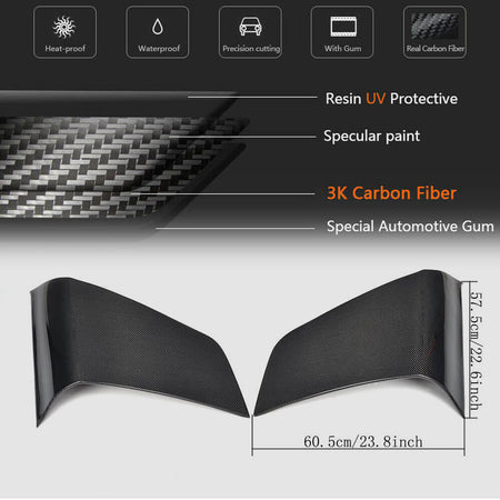 Audi TT TTS TTRS MK2 8J Pre-facelift 2008-2014 Door Quarter Panel Covers Carbon Fiber-Ahacarbon