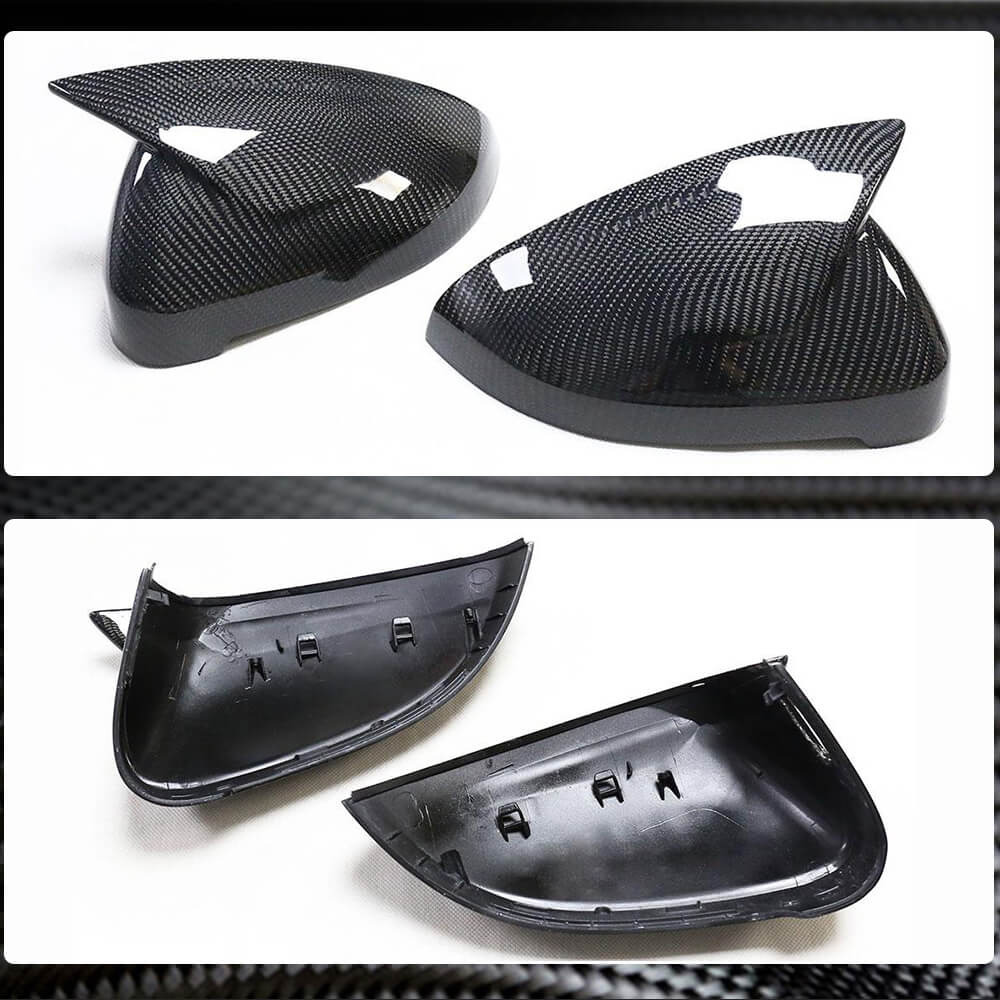 Audi A4 Sline S4 RS4 A5 B9 Mirror Covers Pair LHD Replacement Carbon Fiber-Ahacarbon