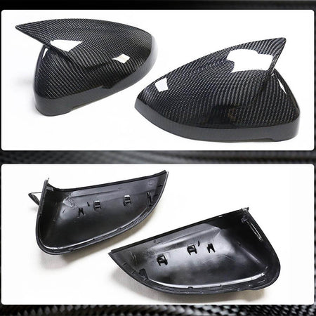 Audi A4 Sline S4 RS4 A5 B9 Mirror Covers Pair LHD Replacement Carbon Fiber-Ahacarbon