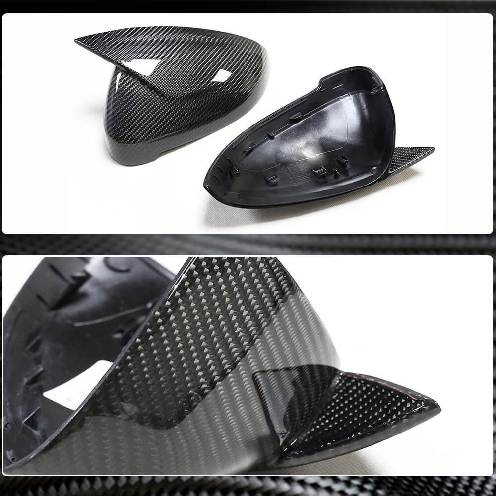 Audi A4 Sline S4 RS4 A5 B9 Mirror Covers Pair LHD Replacement Carbon Fiber-Ahacarbon