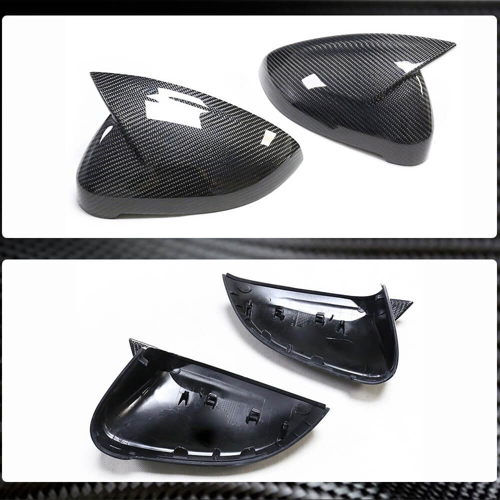 Audi A4 Sline S4 RS4 A5 B9 Mirror Covers Pair LHD Replacement Carbon Fiber-Ahacarbon