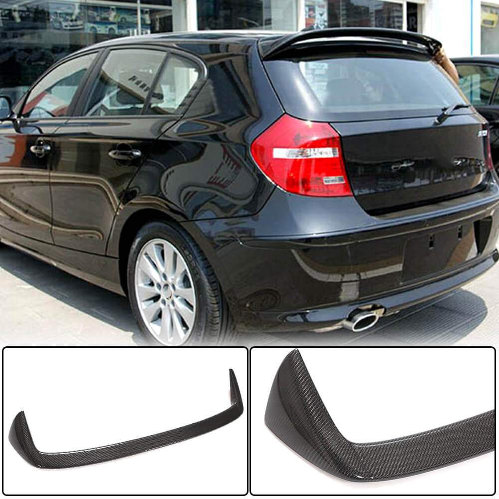 BMW 1 Series E81 E87 2004-2012 Rear Roof Spoiler Carbon Fiber-Ahacarbon
